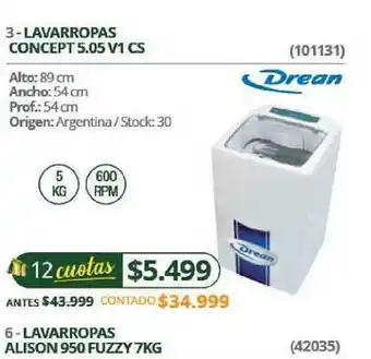 Hendel Lavarropas Concept 5.05 V1 Cs oferta