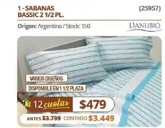 Hendel Sabanas Bassic 2 1 2 Pl. Danubio oferta