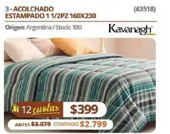 Hendel Acolchado Estampado 1 1 2 Pz 160x230 Kavanagh oferta