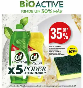 Atomo Conviene Lavavajilla Ultra Cif Distintas Fragancias oferta