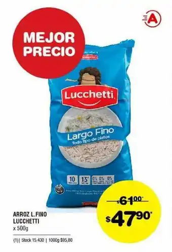 Atomo Conviene Arroz L.fino Lucchetti oferta