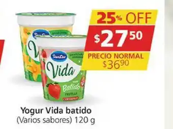 Supermercados Aiello Yogur Vida batido 120g oferta