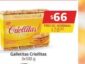Supermercados Aiello Galletitas Criollitas 3 x 100g oferta