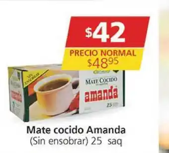 Supermercados Aiello Mate cocido Amanda (Sin ensobrar) 25saq oferta