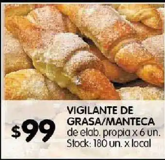 Disco Vigilante De Grasa/Manteca de elab. propia oferta