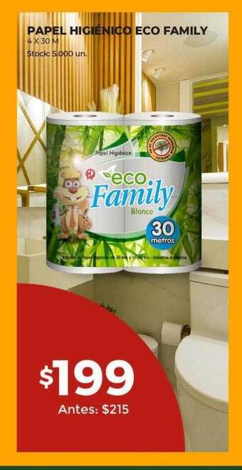 Super MAMI Papel higiénico eco family oferta