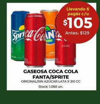 Super MAMI Gaseosa coca cola fanta sprite oferta