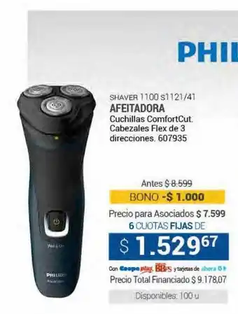 Cooperativa Obrera Shaver 1100s1121 41 afeitadora philips oferta