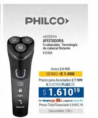 Cooperativa Obrera Ae5300pn afeitadora philco oferta