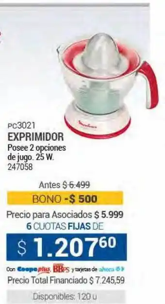 Cooperativa Obrera Pc3021 exprimidor oferta