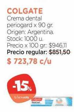 Farmacity Colgate crema dental periogard oferta