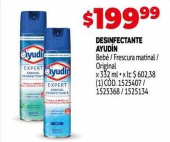 Makro Desinfectante ayudín oferta