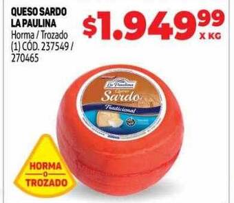 Makro Queso sardo la paulina oferta