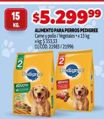 Makro Alimento para perros pedigree oferta