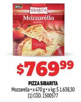 Makro Pizza sibarita mozzarella oferta