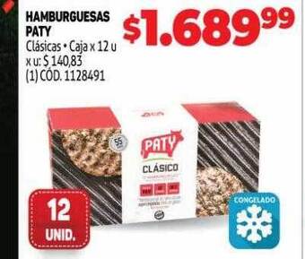 Makro Hamburguesas paty oferta