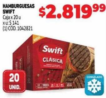 Makro Hamburguesas swift oferta