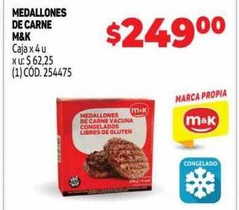 Makro Medallones de carne m&k oferta