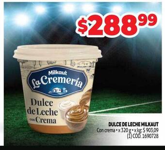 Makro Dulce de leche milkaut oferta
