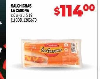 Makro Salchichas la casona oferta