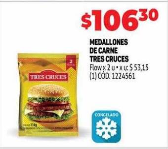 Makro Medallones de carne tres cruces oferta