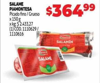 Makro Salame piamontesa oferta