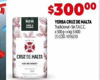 Makro Yerba cruz de malta oferta