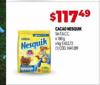 Makro Cacao nesquik oferta