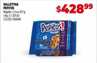 Makro Galletitas pepitos oferta