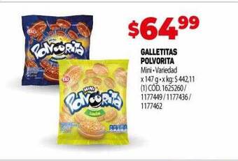 Makro Galletitas polvorita oferta