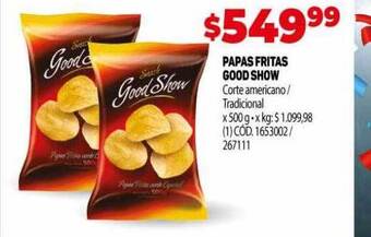 Makro Papas fritas good show oferta