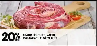 Disco Matambre De Novillito Asado del centro, Vacio oferta