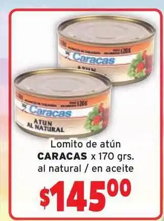 Caracas Lomito de atún 170grs