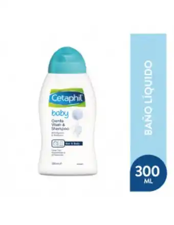 Cetaphil baby baño liquido de la cabeza a los pies 300ml