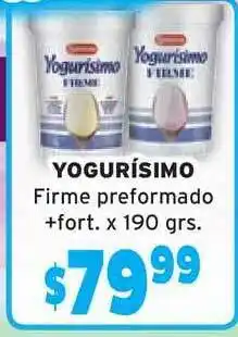 Unico Supermercados Yogurísimo Firme preformado +fort. 190grs oferta