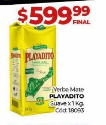 Diarco Yerba Mate Playadito x 1 Kg oferta