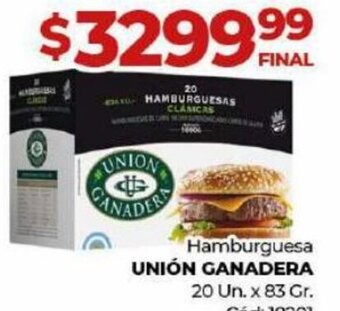 Diarco Hamburguesa Unión Ganadera oferta