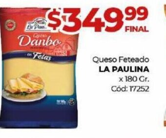 Diarco Queso Feteado La Paulina x 180 gr oferta