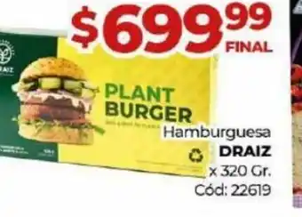 Diarco Hamburguesa Draiz x 320 gr oferta