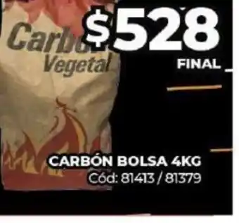 Diarco Carbón Bolsa 4 kg. oferta