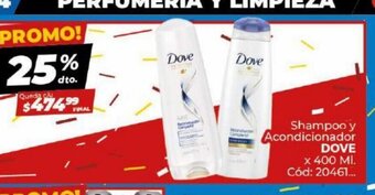 Diarco Shampoo y Acondicionador Dove oferta