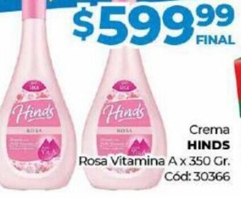 Diarco Crema Hinds Rosa Vitamina oferta