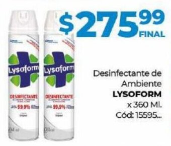Diarco Desinfectante De Ambiente Lysoform oferta
