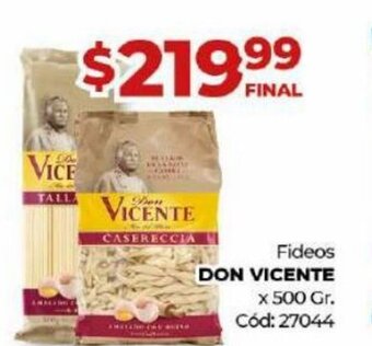 Diarco Fideos Don Vicente x 500 gr oferta