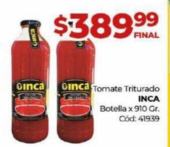 Diarco Tomate Triturado Inca Botella x 910 gr oferta
