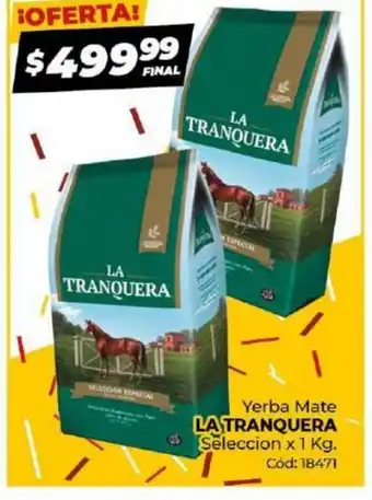 Diarco Yerba Mate La Tranquera x 1 kg. oferta