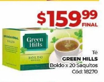 Diarco Té Green Hills Boldo oferta