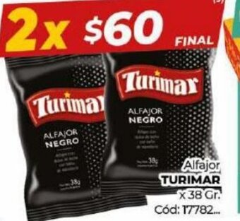 Diarco Alfajor Turimar x 38 gr. oferta