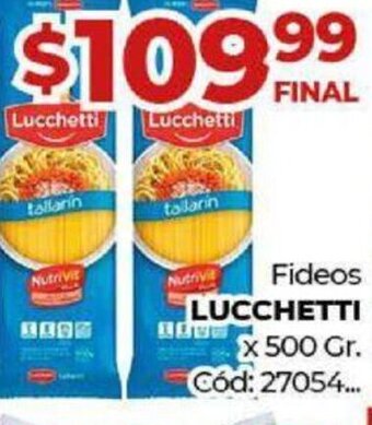 Diarco Fideos Lucchetti x500 gr oferta