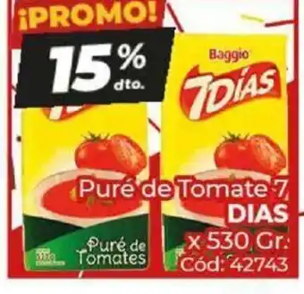 Diarco Pure De Tomate 7 Dias x 530 gr oferta